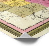 Poster Nouvelle Carte De L'Arkansas 2 (Coin)