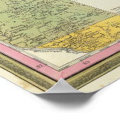 Poster Nouvelle Carte De L'Illinois (Coin)