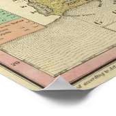 Poster Nouvelle Carte De Louisiane 2 (Coin)