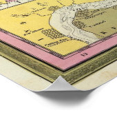 Poster Nouvelle Carte Du Kentucky (Coin)