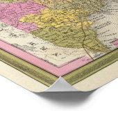 Poster Nouvelle carte du Maine 2 (Coin)