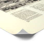 Poster Nouvelle carte panoramique du Connecticut de Londr (Coin)