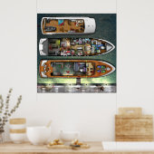 Poster Nouvelle conception de yacht (Cuisine)