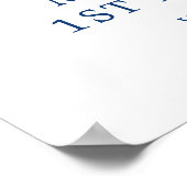 Poster Nouvelle de l'année Baseball premier anniversaire (Coin)