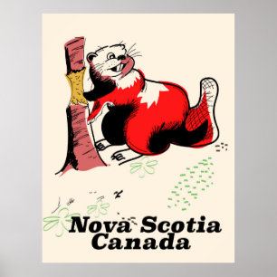 Poster Nouvelle-Écosse Canada