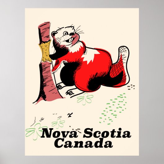 Poster Nouvelle-Écosse Canada (Devant)