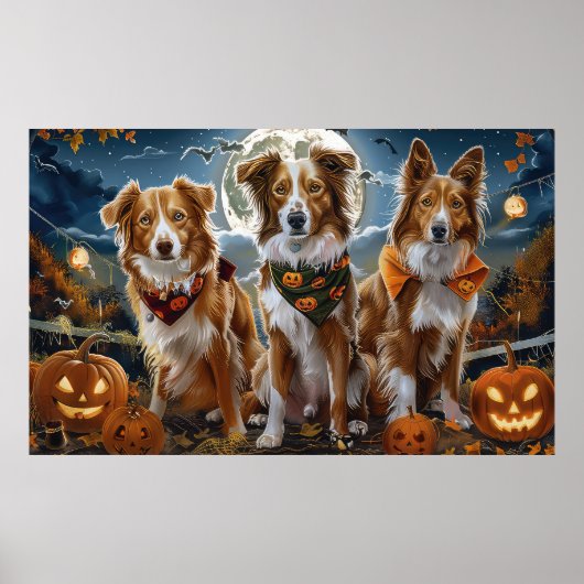 Poster Nouvelle-Écosse Halloween effrayant (Devant)