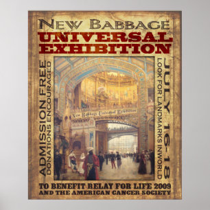 Poster Nouvelle exposition d'universel de Babbage