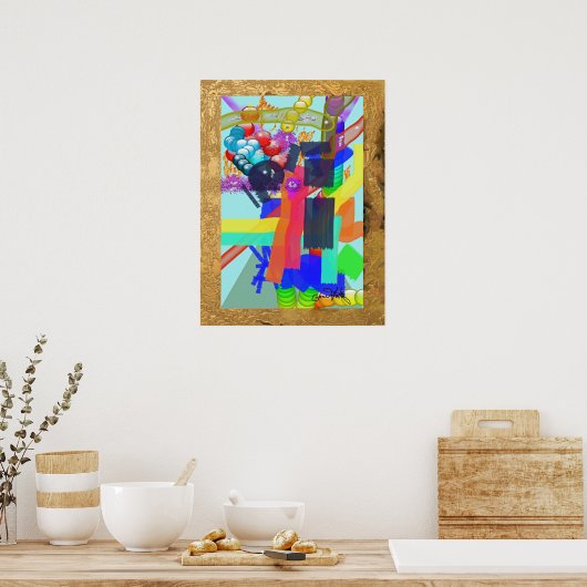 Poster Nouvelle géométrie (Cuisine)