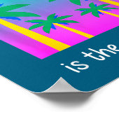 Poster Nouvelle illustration de palmier Vaporwave 2026 20 (Coin)