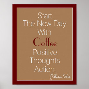 Poster Nouvelle journée Café Pensées positives Action> Ci