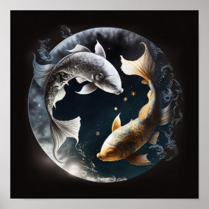 Poster Nouvelle Lune dans les Poissons