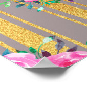 Poster Nouvelle maison Cadeau floral couverture (Coin)