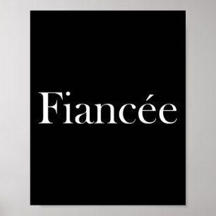 Poster Nouvelle mariée Bachelorette Mariage lune de miel