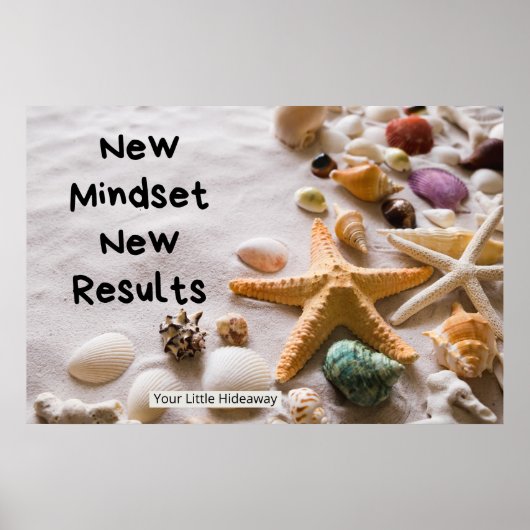 Poster "Nouvelle Mentalité" Citations Positives "Affiche" (Devant)