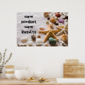 Poster "Nouvelle Mentalité" Citations Positives "Affiche" (Cuisine)