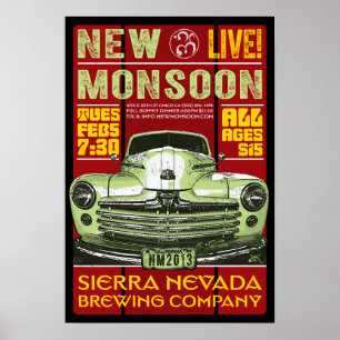 Poster Nouvelle Monsoon Sierra Nevada Brewing CO 2013 Pos