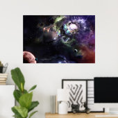 Poster Nouvelle nébuleuse (Bureau à domicile)