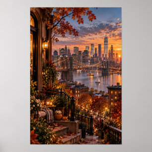 Poster Nouvelle œuvre d'art murale du pont de Brooklyn à