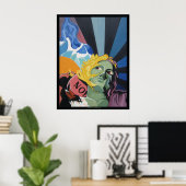 Poster Nouvelle-Orléans (Bureau à domicile)