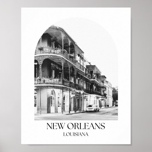 Poster Nouvelle-Orléans Louisiana Arch (Devant)