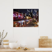 Poster Nouvelle-Orléans, Louisiane | Le Quartier Français (Cuisine)