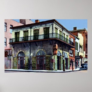 Poster Nouvelle-Orléans Louisiane Old Absinthe House 1940