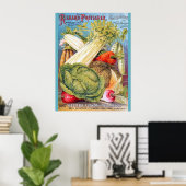 Poster Nouvelle-Orléans Vintage Seed Store (Bureau à domicile)