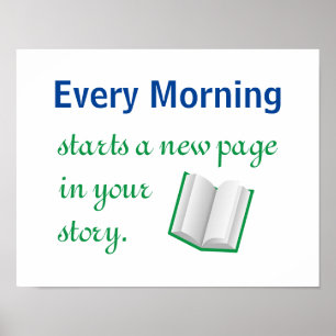 Poster Nouvelle page dans votre histoire Citation motivat