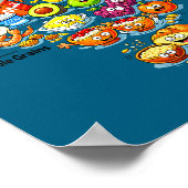 Poster Nouvelle pyramide alimentaire Manger de vrais carn (Coin)