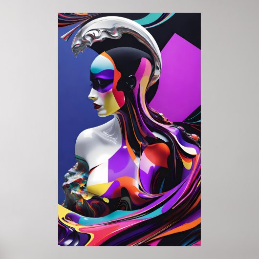 Poster Nouvelle vague de punk de Surf - Ken Gage Art (Devant)