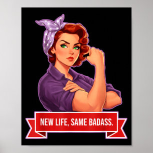 Poster Nouvelle Vie Même Badass Empowerment Féminin