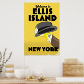 Poster Nouvelle York Ellis Island (Cuisine)