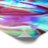 Poster Nouvelle-Zélande Abalone Paua Shell Motif 1 (Coin)