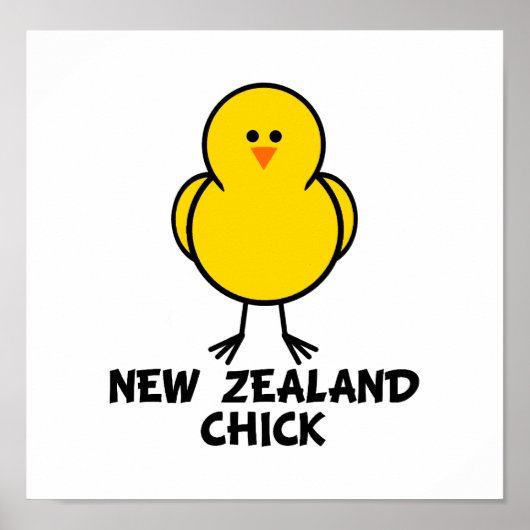 Poster Nouvelle-Zélande Chick (Devant)