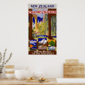 Poster Nouvelle-Zélande ~ Christchurch (Cuisine)