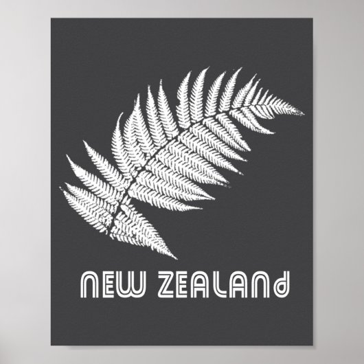 Poster Nouvelle-Zélande Manches Longues (Devant)