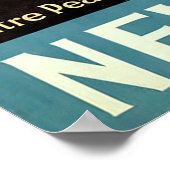 Poster Nouvelle-Zélande ~ Miter Peak Canvas. (Coin)