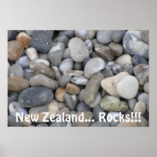 Poster Nouvelle-Zélande...Rochers !