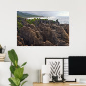 Poster Nouvelle-Zélande : Rocks de Pancake (Bureau à domicile)