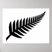 Poster Nouvelle-Zélande Silver Fern (Devant)