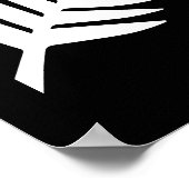 Poster Nouvelle-Zélande Silver Fern (Coin)