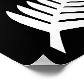 Poster Nouvelle-Zélande Silver Fern (Coin)