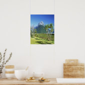 Poster Nouvelle-Zélande, South Island, Miter Peak, (Cuisine)