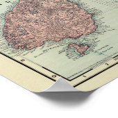 Poster Nouvelle-Zélande, Tasmanie, Fidji (Coin)