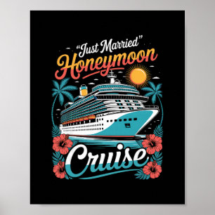 Poster Nouvelles Mariées Lune de Miel Correspondance Croi