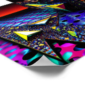 Poster Nouvelles vues de design Memphis (Coin)
