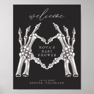 Poster NOVA Skeleton Heart Hands Baby shower Accueil