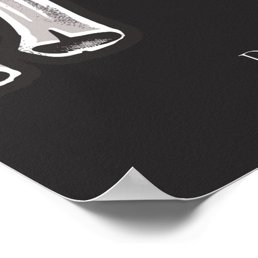 Poster NOVA Skeleton Heart Hands Fête des mariées Welcome (Coin)