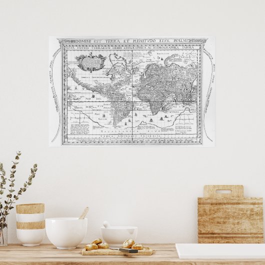 Poster Nova Totius Terrarum Orbis (Cuisine)